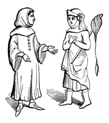 Costume della comunità, XIV secolo, 1910