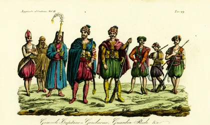 Costumi dei soldati berberi, Tunisi