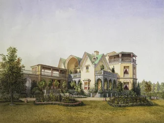 Palazzo del Cottage nel Parco di Alessandria a Peterhof, 1847