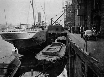 Cottons Wharf, Tooley Street, Londra, c. 1900-1901