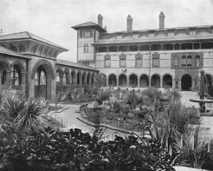 Corte di Ponce de Leon, St. Augustine, Florida, USA, c. 1900