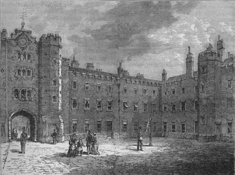 Cortile del Palazzo di St James, Westminster, Londra, c1875 1878