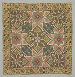 Copertina con disegno geometrico, 1800