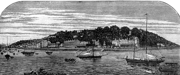 Porto di Cowes, Isola di Wight, fine XIX secolo