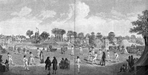 Cricket a Moulsey Hurst, 1890