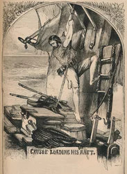 Crusoe carica la sua zattera