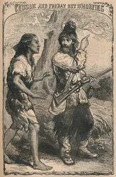Crusoe e Venerdì a caccia, c1870