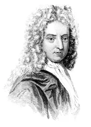 Daniel Defoe, scrittore, giornalista e spia inglese, c1850