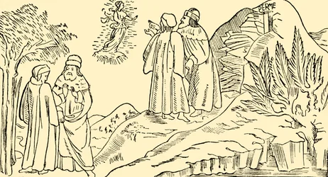 Dante in Purgatorio Vede La Visione di Beatrice, c1930