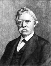 David Edward Hughes, elettricista e inventore inglese, c. 1880