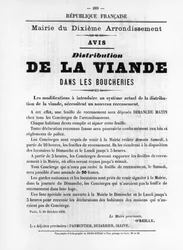 De La Viande, dai manifesti politici francesi della Comune di Parigi, maggio 1871