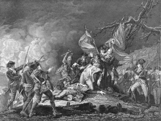 Morte del generale Montgomery a Quebec, dicembre 1775