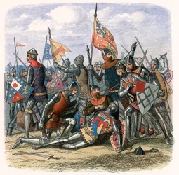 Morte di Henry Percy Harry Hotspur nella battaglia di Shrewsbury, 21 luglio 1403, circa 1860