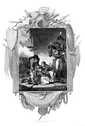 Morte del tenente generale Sir John Moore, soldato britannico, La Coruña, Spagna, 1809