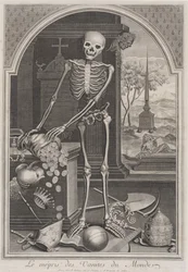 La morte con vanità mondane, 1700-1720