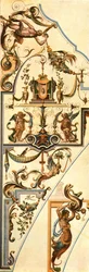 Decorazione nel Palazzo di Nymphenburg, Monaco, Germania
