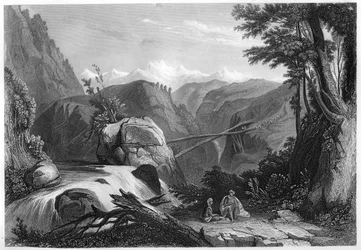 Deobun, vicino a Umballah, India, c. 1860