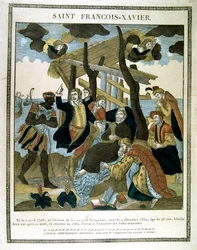 Raffigurazione di San Francesco Saverio 1506-1552, missionario che fondò l