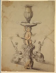 Progetto per un candelabro