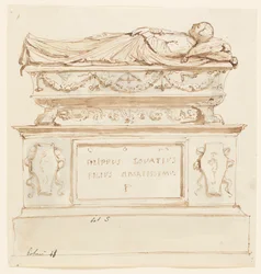 Progetto per un monumento sepolcrale per Filippo Lovazzi
