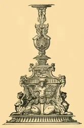 Progetto per un candelabro
