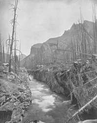 Devils Canyon, Banff, Territori del Nord-Ovest, Canada, c1900