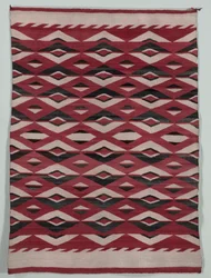 Tappeto in Stile a Rete di Diamanti, c. 1890-1900