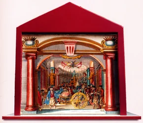 Diorama: Germania Massonica Il Tempio dei Tesori Massonici, 1750