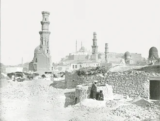 Vista lontana della Cittadella, Il Cairo, Egitto