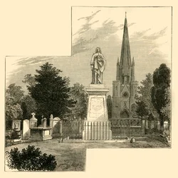 Monumento del Dr. Watts, Cimitero di Abney Park, c1876