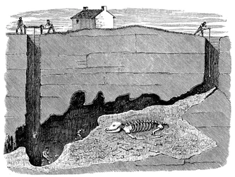 Miniera di piombo Dream, vicino a Wirksworth, Derbyshire, 1881