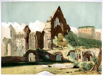 Abbazia di Dryburgh, c1850