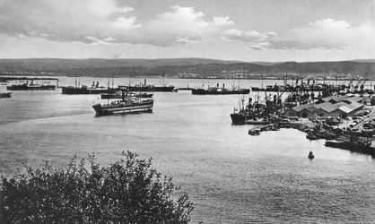 Porto di Durban dal Bluff, Sudafrica