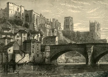 Durham dal fiume, 1898