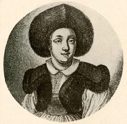 Ragazza olandese con berretto di pelliccia e giacca bordata di pelliccia, 1641, 1937