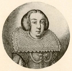 Signora olandese, capelli acconciati a sbuffi ai lati, 1645, 1937
