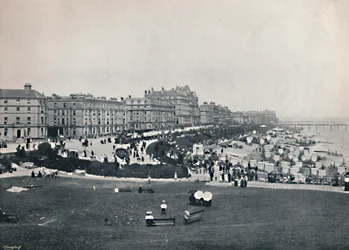 Eastbourne - Vista generale dalla Wish Tower, 1895