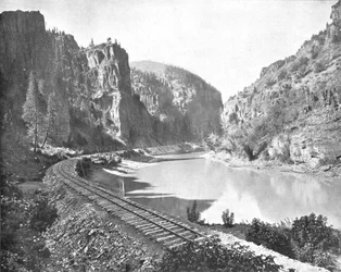 Echo Cliffs, Canyon del Grand River, Colorado, USA, c1900