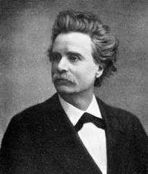 Edvard Hagerup Grieg, 1843-1907, compositore e pianista norvegese, 1909