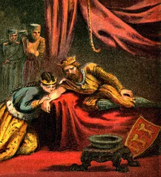 Edoardo di Woodstock, principe di Galles, con sua moglie, Giovanna, principessa di Galles, c1850