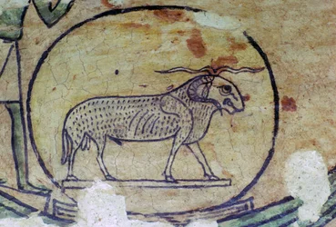 Dipinto egiziano di Amon come ariete