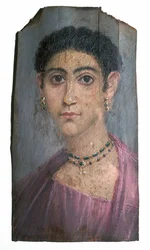 Ritratto in cera egizio di una signora