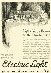 La luce elettrica è una necessità moderna