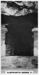Grotte di Elephanta, Bombay, India, c1925