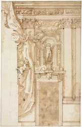 Elevazione per decorazione murale, c. 1550