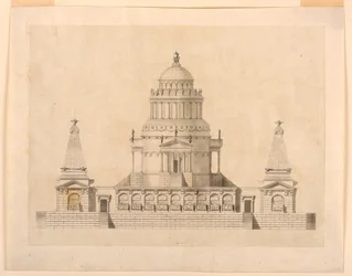 Elevazione di un mausoleo fantastico