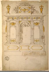 Elevazione di un altare per un progetto