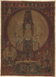 Bodhisattva della Compassione Avalokiteshvara con undici teste e mille braccia, c. 1500