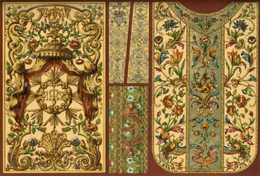 Ricamo, arazzo in pelle, oreficeria, XVII, XVIII e XIX secolo