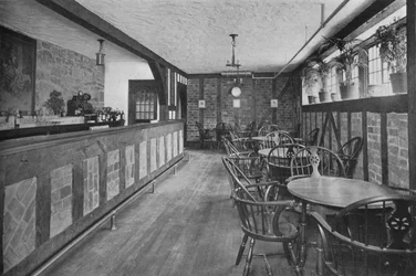 Bar inglese nel seminterrato, Hotel Royal Bermudiana, Hamilton, Bermuda, 1924